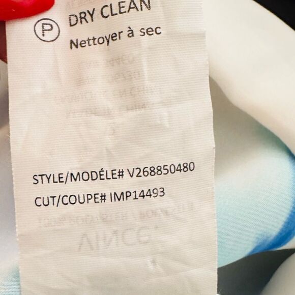 Vince Currant Blue Tie Dye Short Sleeve Shift Dress Size 2 - Picture 5 of 6